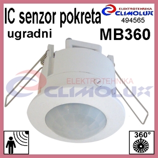 Ugradni infracrveni senzor pokreta MB360